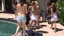 Lesbe Orgie von die Schwimmbad