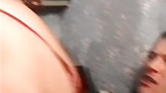 BBW granny sucks and fucks in stockings