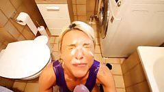 Deepest ANAL and shower FACIAL for the amazing MILF