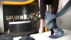 German blonde sucks a cock and fucks in Dolce Vita