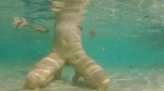 Island Fick adventure underwater Soße liking aus Vagina